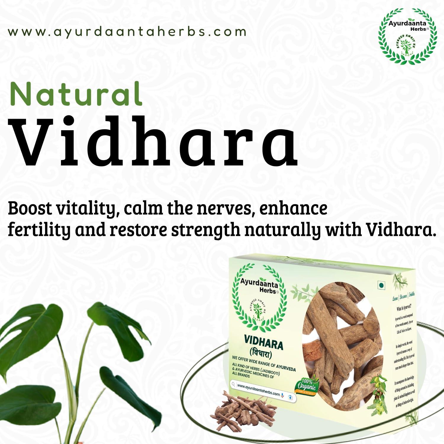 Ayurdaanta Herbs Ayurdaanta Herbs - Vidhara | Vidhara mool | Bidhara Lakdi | Vidhara Root | Vidhara lakdi | Bidhara Wood | Elephant Creeper | | (200Gr)