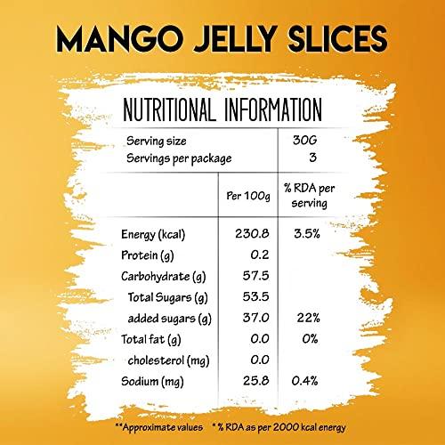 SITARA FOODS Sitara Foods mango candy bar jelly slices Aam papad mamidi thandra summer special 250 Grams pack
