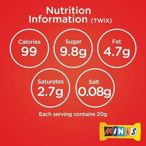 Mars Mars Minis Assorted Chocolate Bar Pouch, 500g, Orange & White