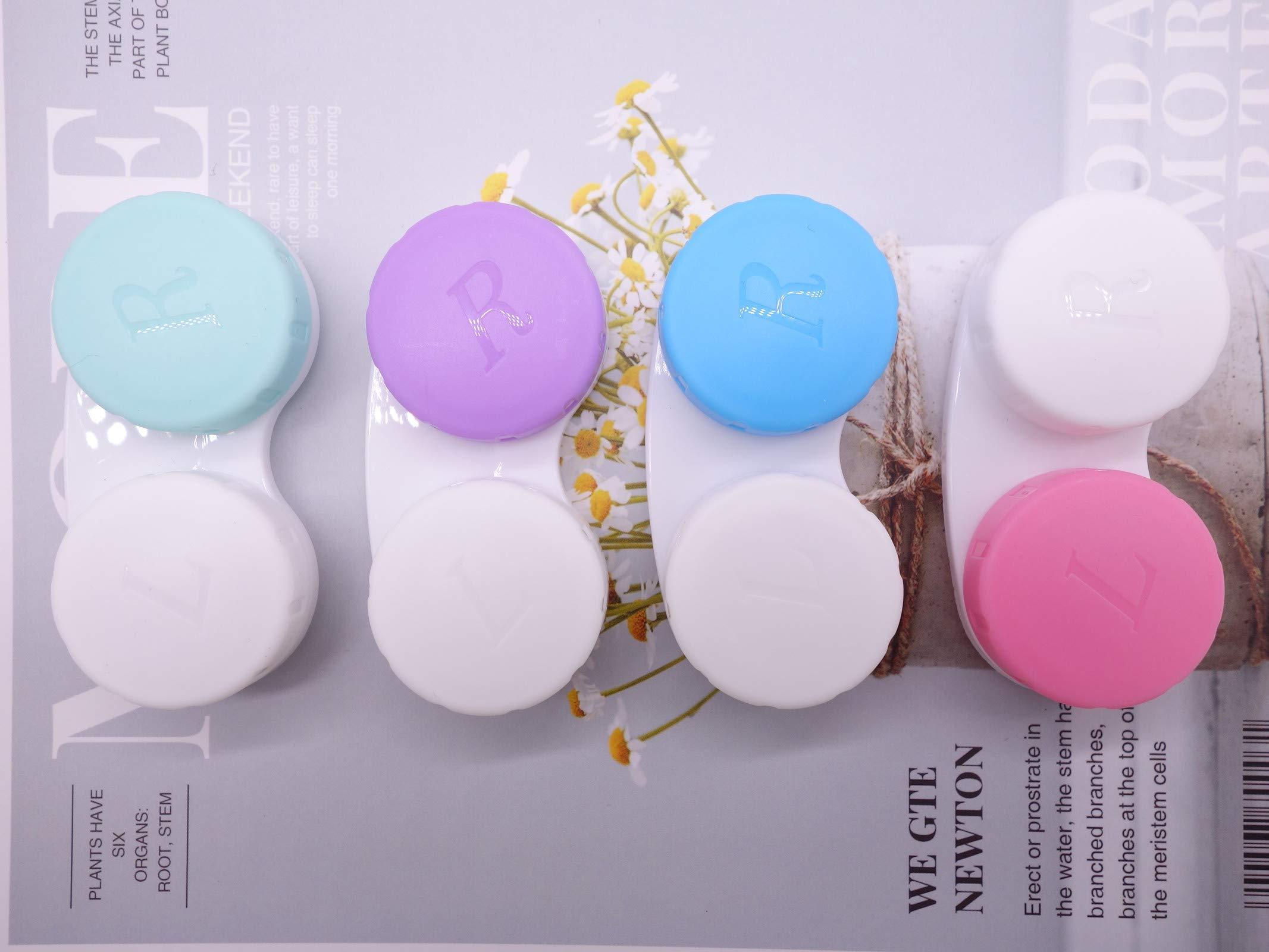 Erewa Erewa 12 Pack Contact lens case Contact Lens Holder Box Soak Storage Kit(Assorted Color)