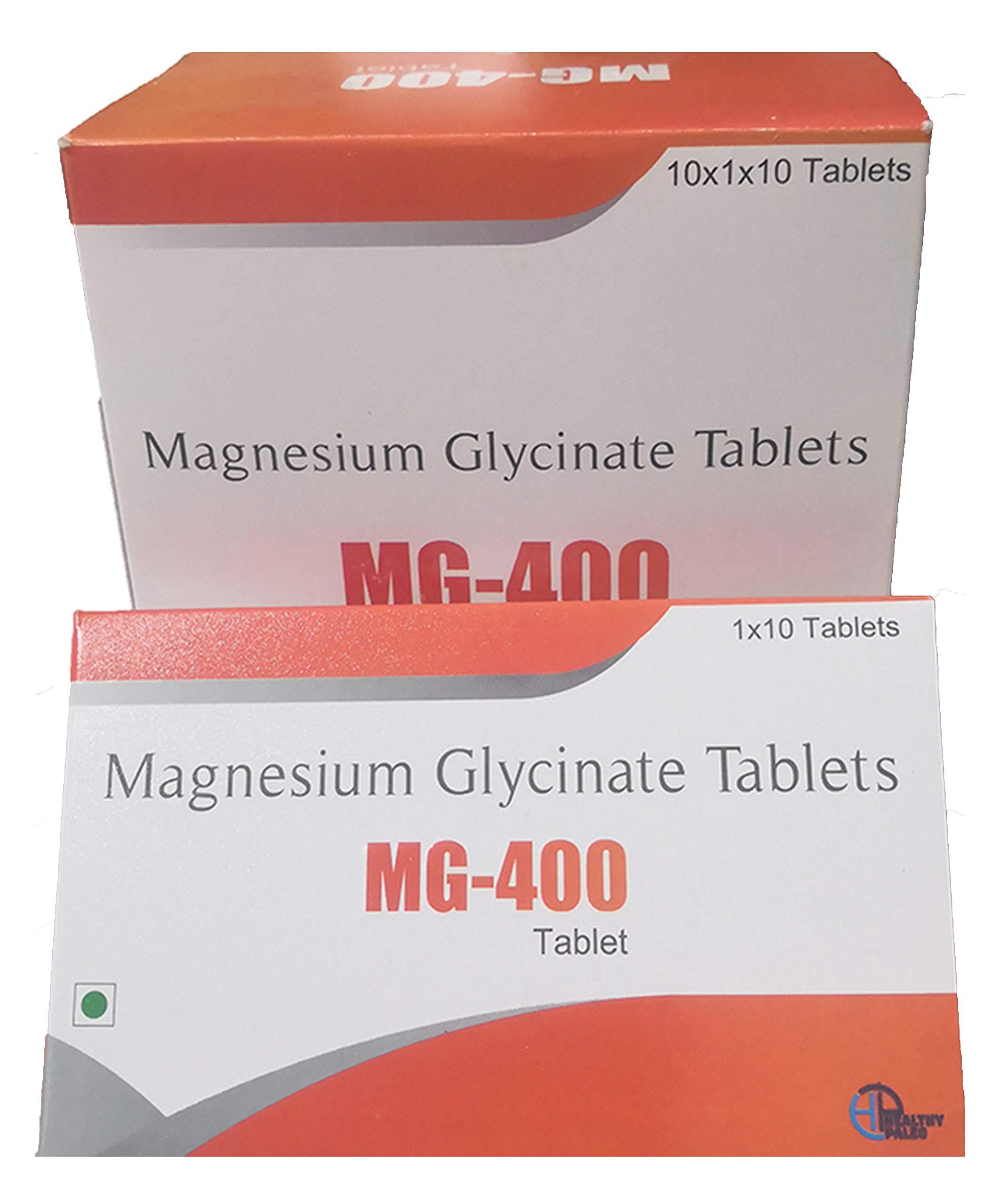 Healthy Paleo Healthy Paleo Magnesium Glycinate tablets for 100 days (50 tablets, Serving size-Half (1/2) Tablet/day) 100% Vegetarian that help maintain health, especially in your brain, heart, and muscles.
