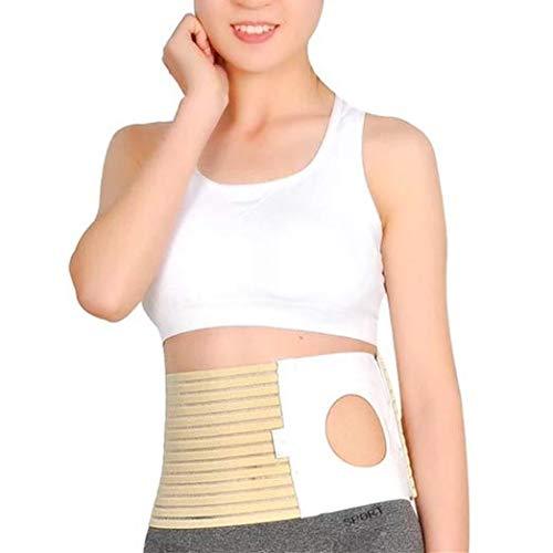 RousuCare Ostomy Belt Colostomy Belt (Hole 3.14\") Medical Stoma Support Ostomy Hernia Belt Ostomy Hernia Belt Stomach Truss Binder with Compression Support (L: 41.34\'\'-45.28\'\')