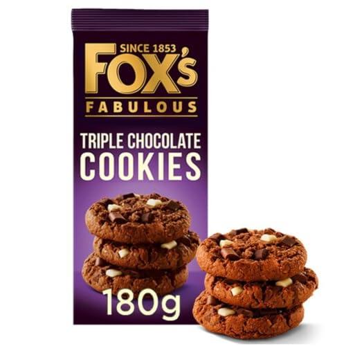 Fox's Biscuit Fox\'s Biscuit Chunkie Cookies, Triple Chocolate, 180 Gram