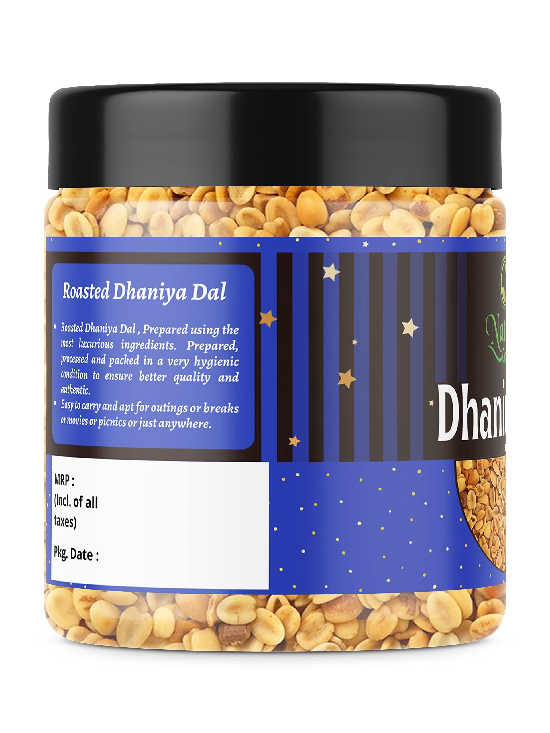 Nature Connect Nature Connect Dhaniya Dal Roasted | Dhana Daal for Mukhwas | Roasted Split Coriander Seeds - 400 GMS.