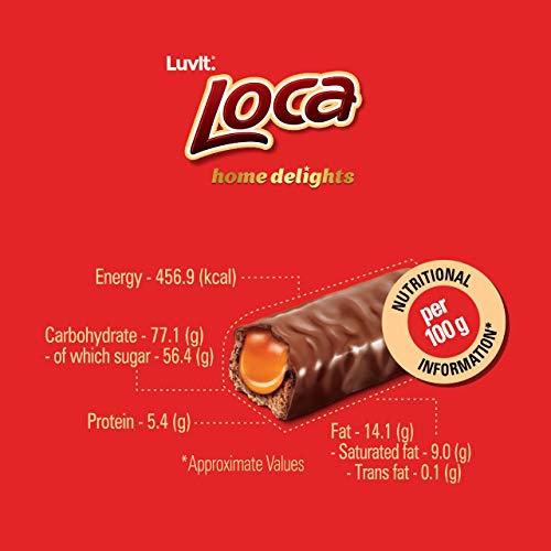 LuvIt. Luvlt Loca Home Delight Choco Caramel Bar with Nougat | Homepack | Pack of 1, 200g