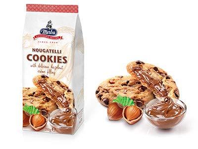 Merba Merba | Chocolate Chip Cookies (25% chocolate) 150g | Patisserie Nougatelli Cookies 200g | (Pack of 2)