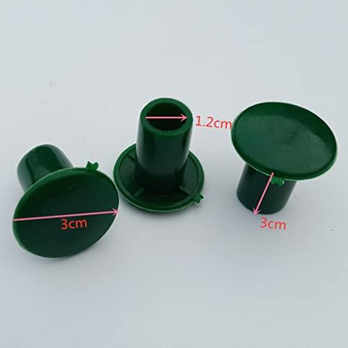 IVELECT 12pcs Durable Plastic Safety Garden Cane End Caps Bamboo Protectors