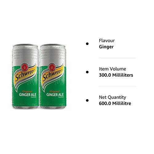 Coca-Cola Coca-Cola Schweppes Ginger Ale Can 300Ml (Pack Of 2)