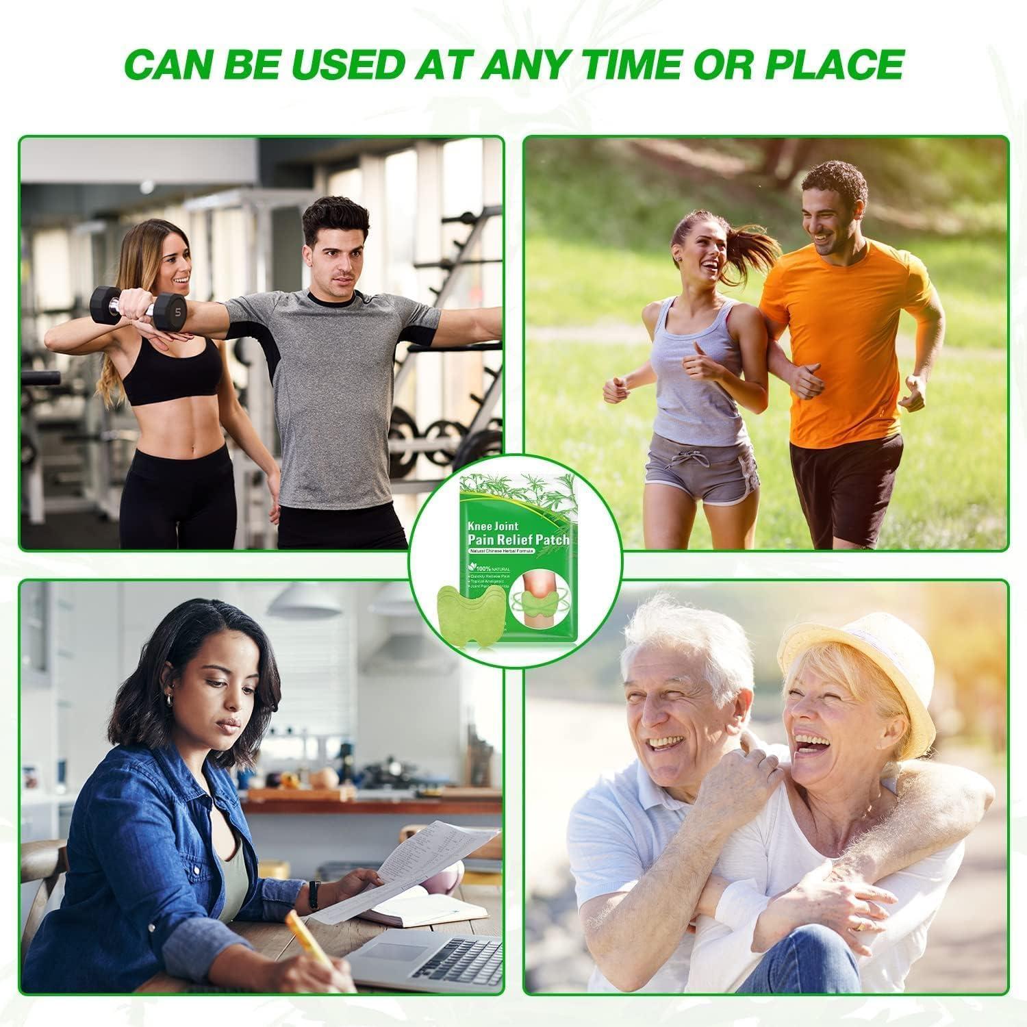 FI FIDROXIMPERIA PAIN RELIEF KNEE 20 PATCHES Herbal Knee Plaster Sticker Pain Relief and Inflammation Patches Joint Knee Relief Patches Kit Natural Wormwood Extract Sticker Knee Pain Relief Patches (Pack Of 20)