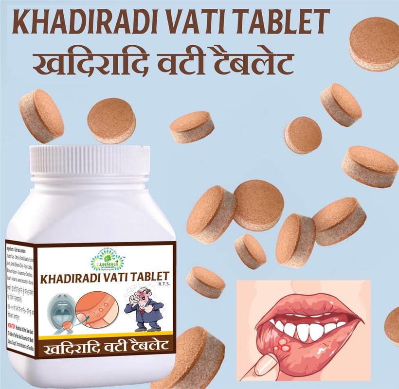 GUNMALA ENTERPRISES Khadiradi Vati Tablet - 60 Tab. Pack Of 4