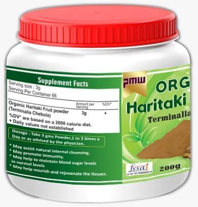 pmw Pmw - Export Quality - Haritaki Powder Harad Powder Harde Powder - 200 gms - Bottle Pack