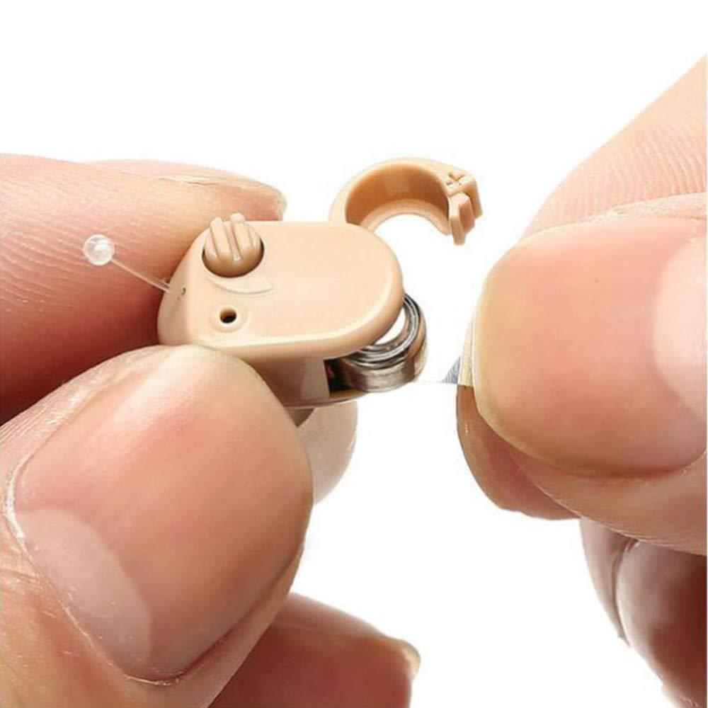 Aika AIKA Invisible Smallest Mini Hearing Aid Completely In the Canal Mild to Severe Hearing for Old Age, Ear Hearing Machine, Hearing Aid Machine (Right Single Ear Hearing Aid) (3 Months Warranty) (With Special Power Kit Worth Price 499 Free)