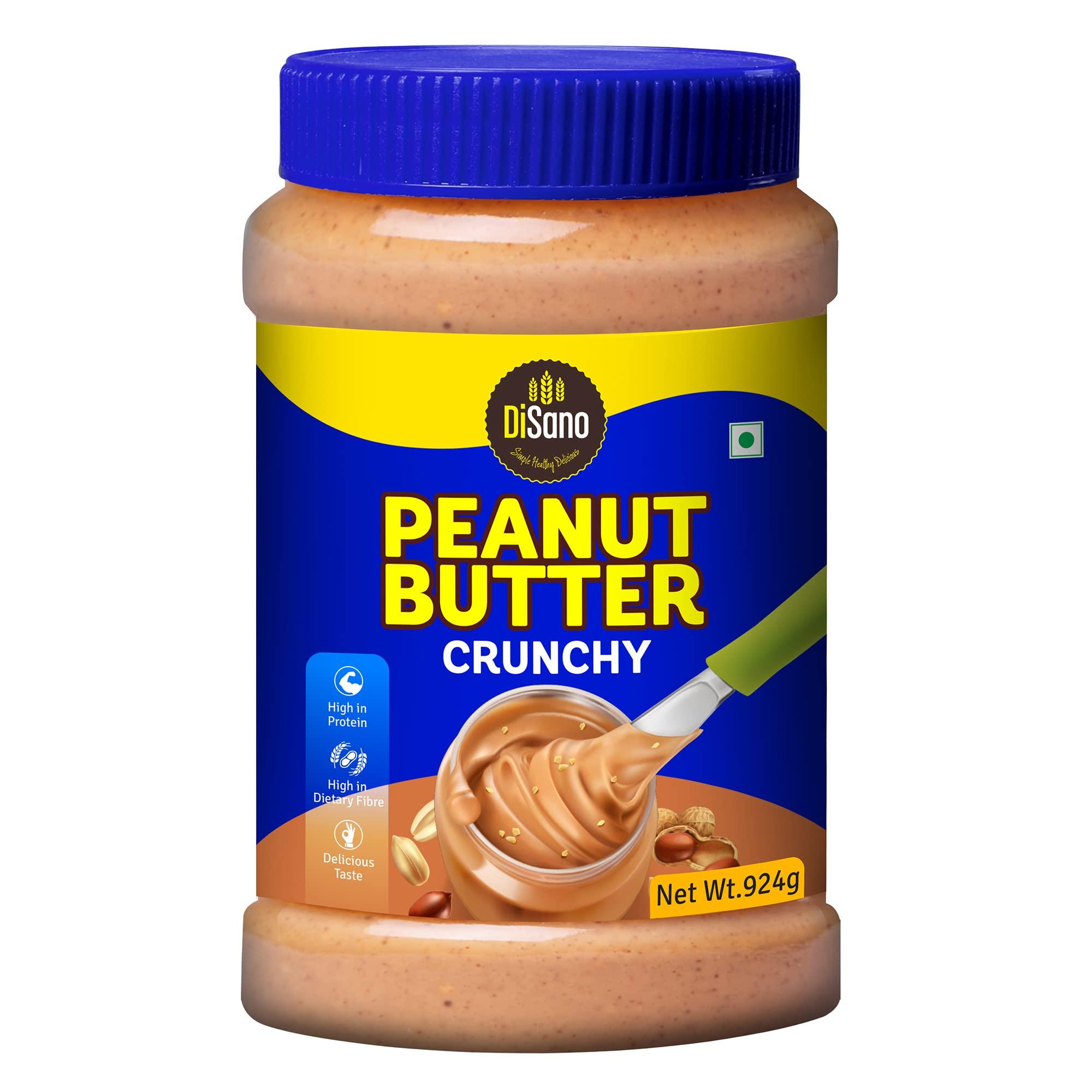DISANO Disano Peanut Butter Crunchy 924g & DiSano Chocolate Peanut Butter Creamy 350 gm