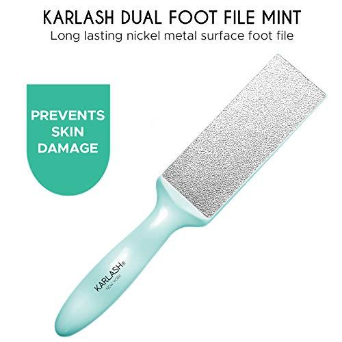 Karlash Karlash 2-Sided Nickel Foot File for Callus Trimming and Callus Removal, Mint (Pack of 1)