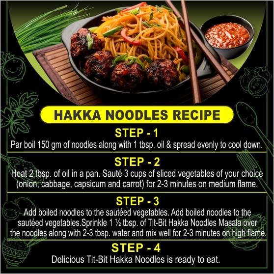 Tit-Bit Tit-Bit - Noodles Masala | Hakka Noodles Masala | Noodles Masala Powder | Noodles Spice Mix - Pack of 5 (250g)