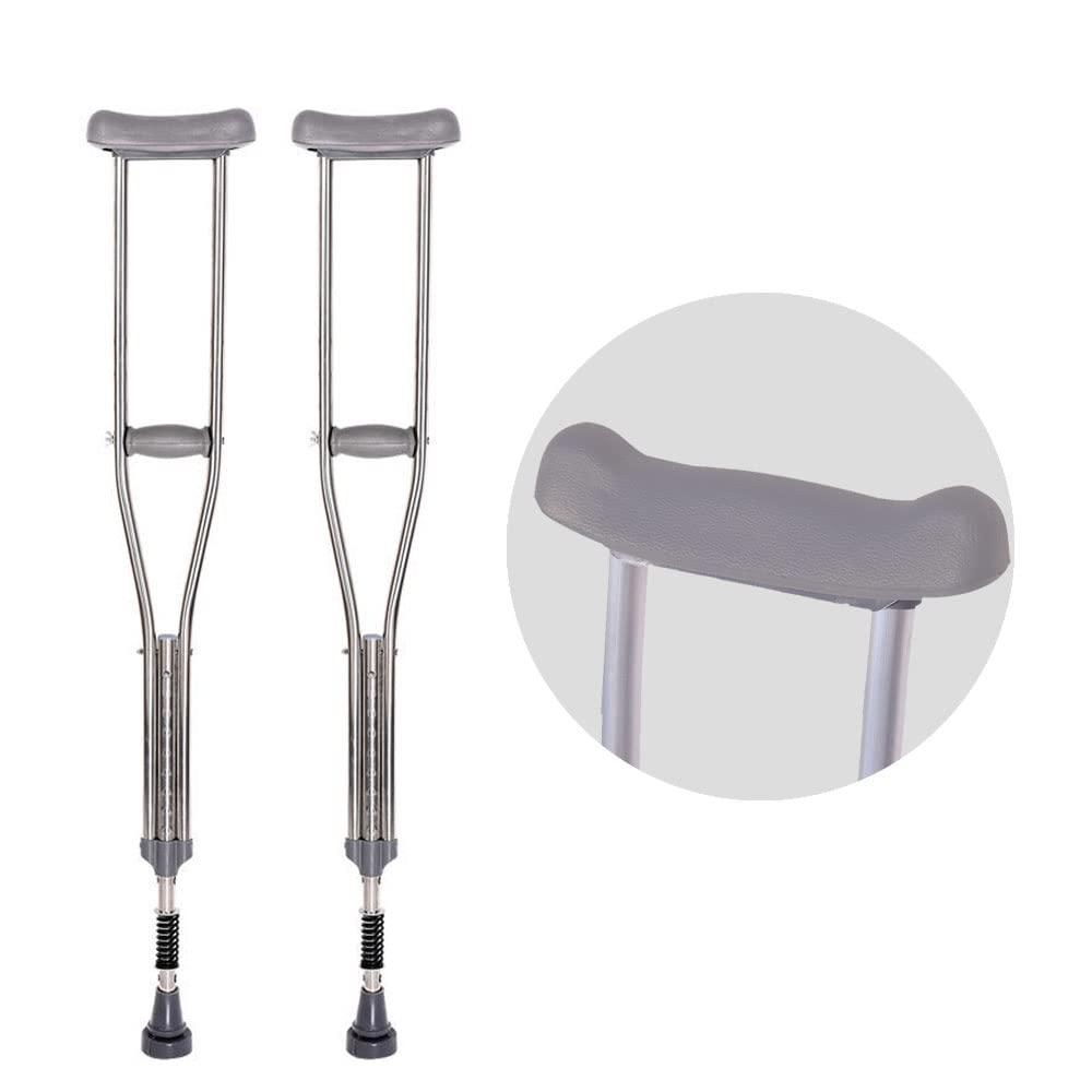 QIWYGPYQ Replacement Crutch Pads, 2 Pack Crutch Pads Underarm Crutch Pads, Replacment Cushion Tops Axillary Support Double Crutches Accessories Underarm Crutches Soft Support Pads for Adults, Kids