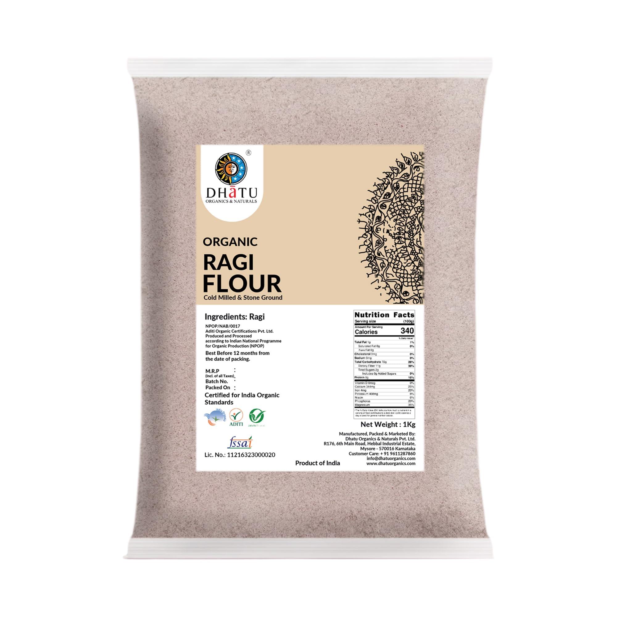Dhatu Dhatu Organic Ragi Flour, 1 Kg