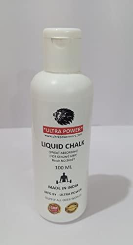 ULTRA POWER ULTRA POWER Liquid chalk, No Slip Rock Climbing Liquid Chalk Lifting Crossfit No Slip Pure Magnesium Carbonate Gym Liquid Chalk- 100 ML