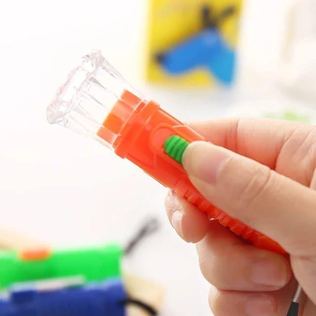 Generic Small Plastic Tourch Light Toy with Lanyard for Kids | Boys & Girls Best Birthday Return Gifts | Pack of 4