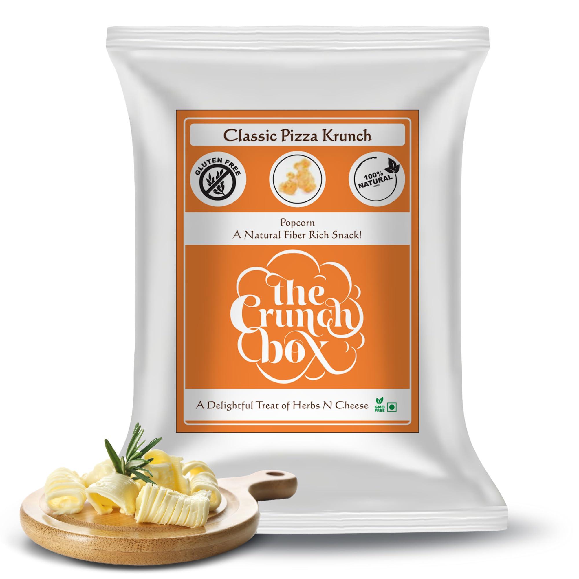 The Crunch Box The Crunch Box presents Special Family Pack | Classic Pizza Krunch Popcorn (175 gm) | Gourmet Popcorn for Healthy Snacking | Popcorn for Movie Nights, Game Nights, and Family parties