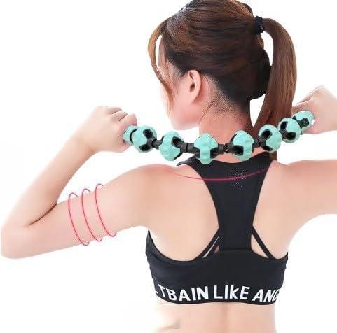 GNOLY GNOLY Durable Reusable Muscle Massage Roller Neck and Back Relax Stick Professional Body Massager Pain Relief Roller Tool (1Pcs)