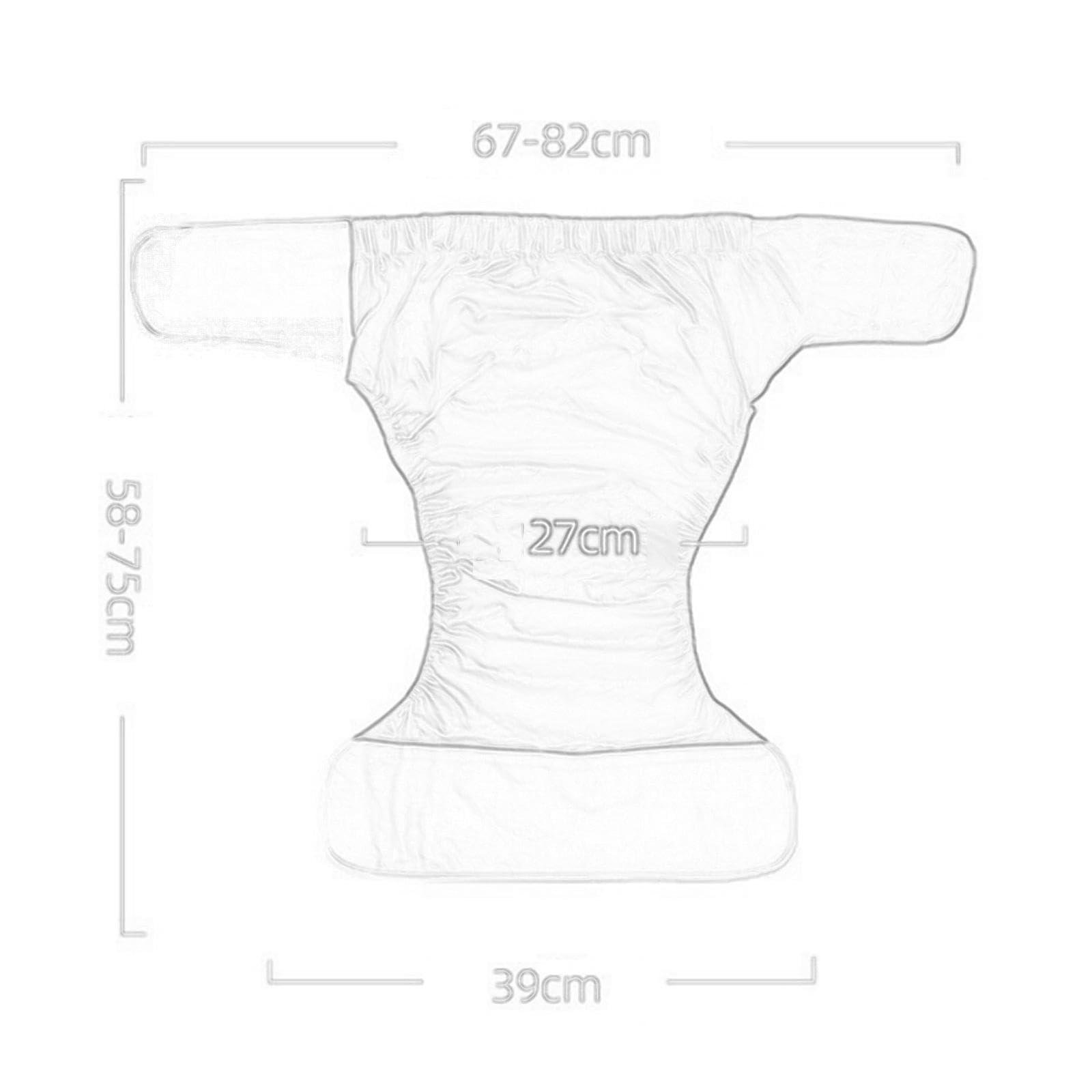 Bnf BNF Adult Cloth Diaper Washable Nappy Cover Protective Underwear Leak Protection Pink |Health & Beauty | Medical, Mobility & Disability | Daily Living Aids | Incontinence Aids