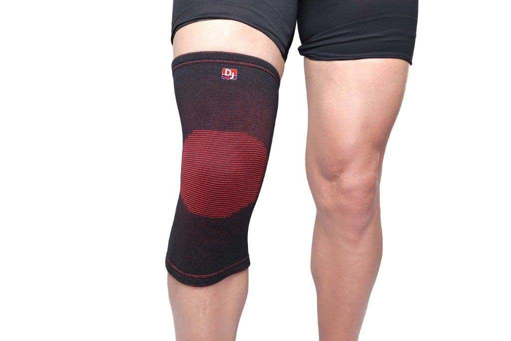 DJ Support DJ Support Elastic Knee Support Black - XXL