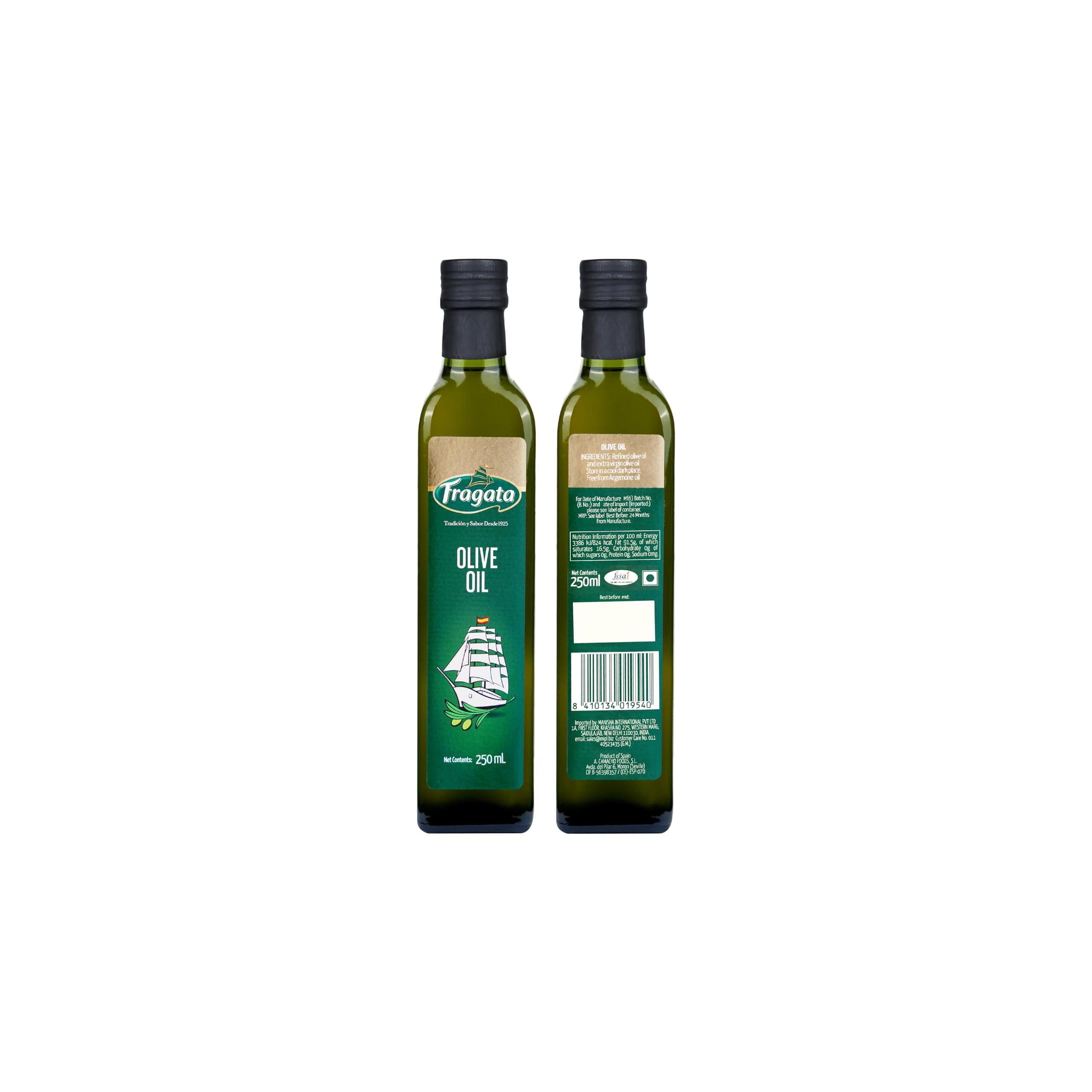 Fragata Fragata Naturally Pure Olive Oil Glass Bottle, 250 ml