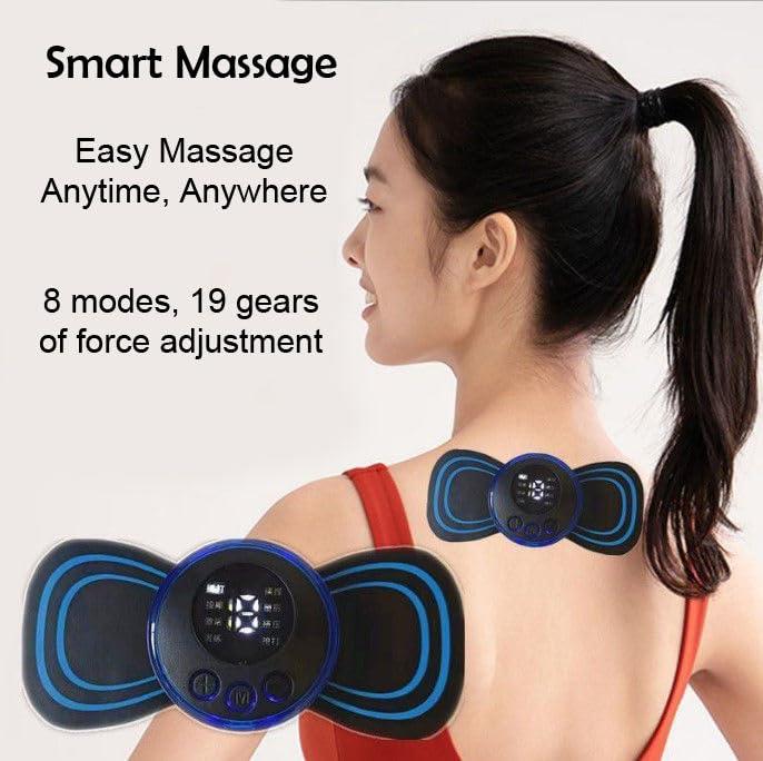 ASM SOLUTION Unicorn Body Massager,Wireless Portable Neck Massager with 8 Modes and 19 Strength Levels Rechargeable Pain Relief EMS Massage Machine for Shoulder,Arms,Legs,Back Pain for Men and Women