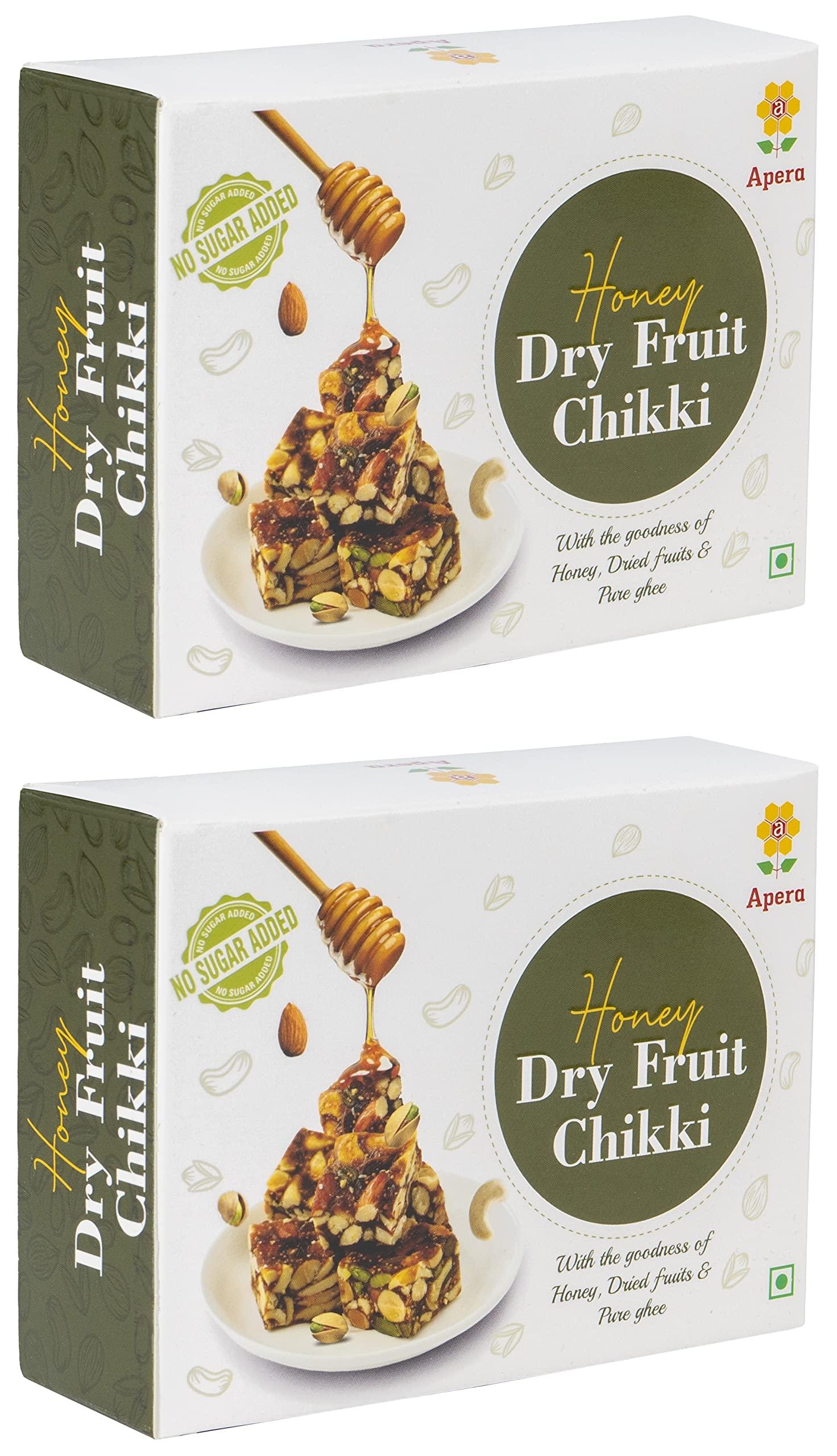 Apera Apera Honey Dry Fruits Chikki (no sugar added) made with honey (Buy 1 Get 1 Free)