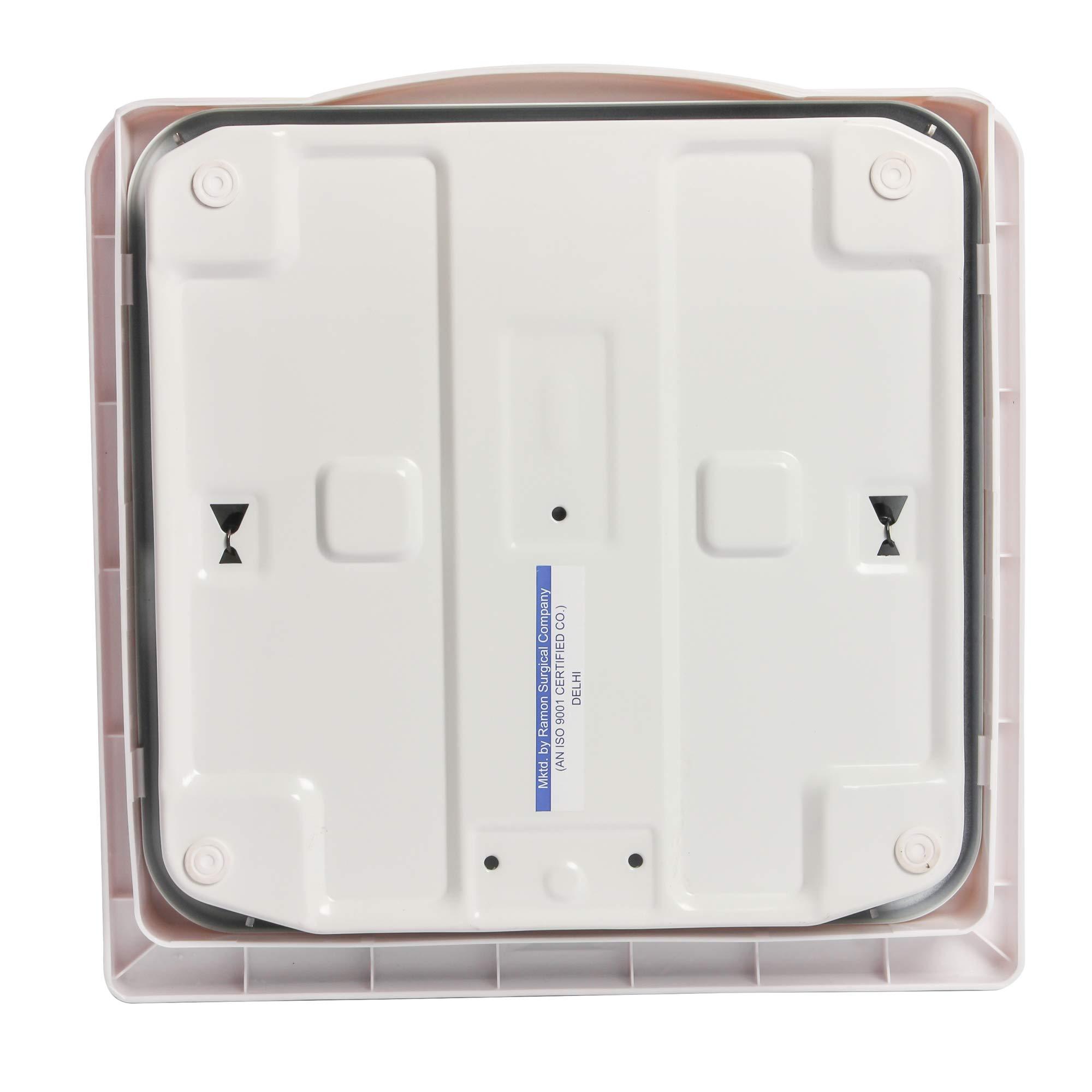 CROWN CROWN Diamond Deluxe Personal Bathroom Weighing Scale For Human Body, Mechanical Manual Analog Weighing Scale upto 130 kgs capacity (White)