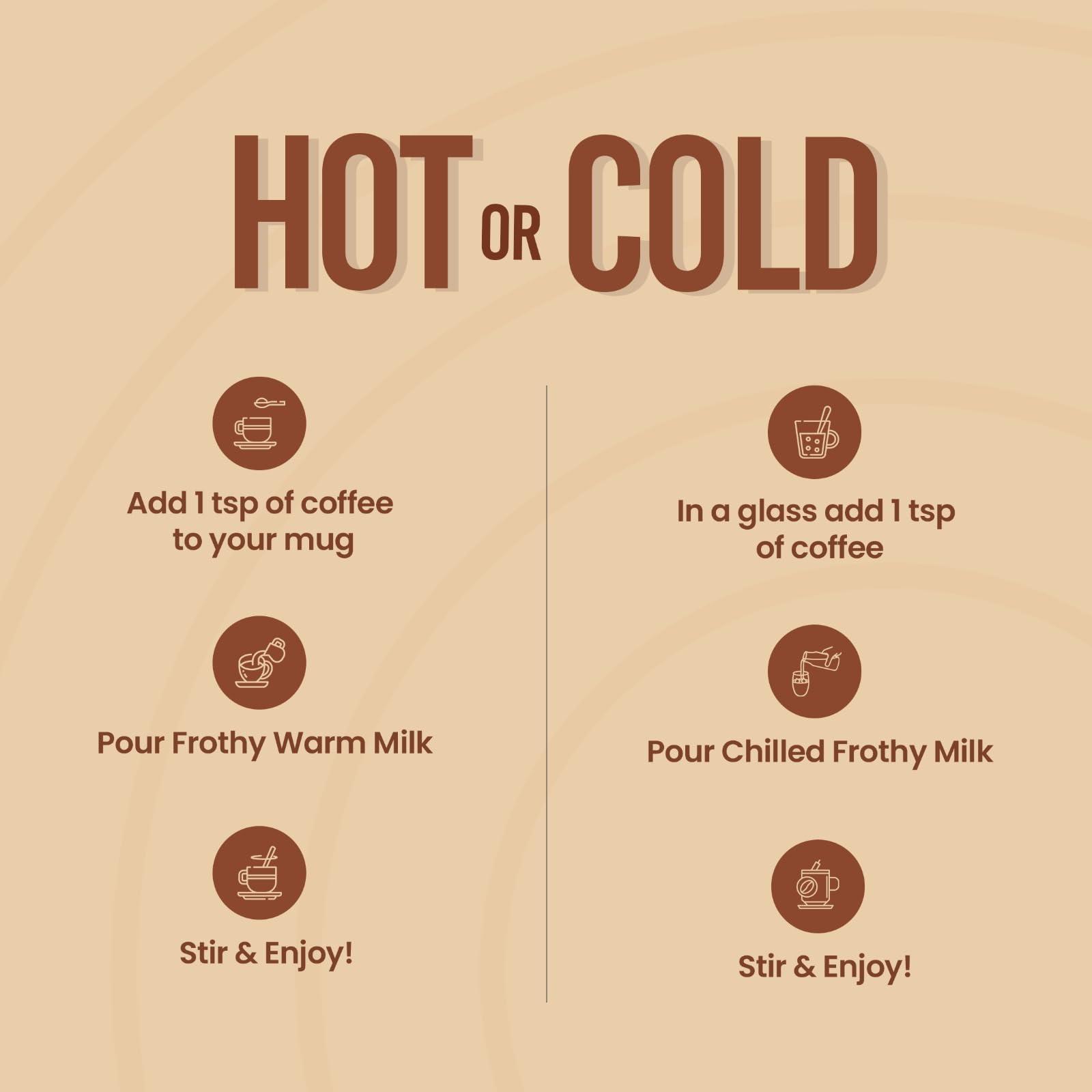 BREW SAGA BREWSAGA Italian Espresso Instant Coffee | 100% Arabica | Freeze-Dried | Flavoured Coffee | No Added Sugar | Makes 30 Cups | 60 Gram