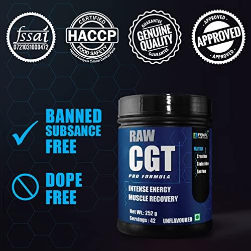 Primal Health Science - Add Goodness Raw CGT Pro Formula Blend Of Creatine Glutamine & Taurine 84 Servings | Faster Muscle Recovery | Reduce Fatigue | Best Pre Post Intra Workout (Pack of 2)