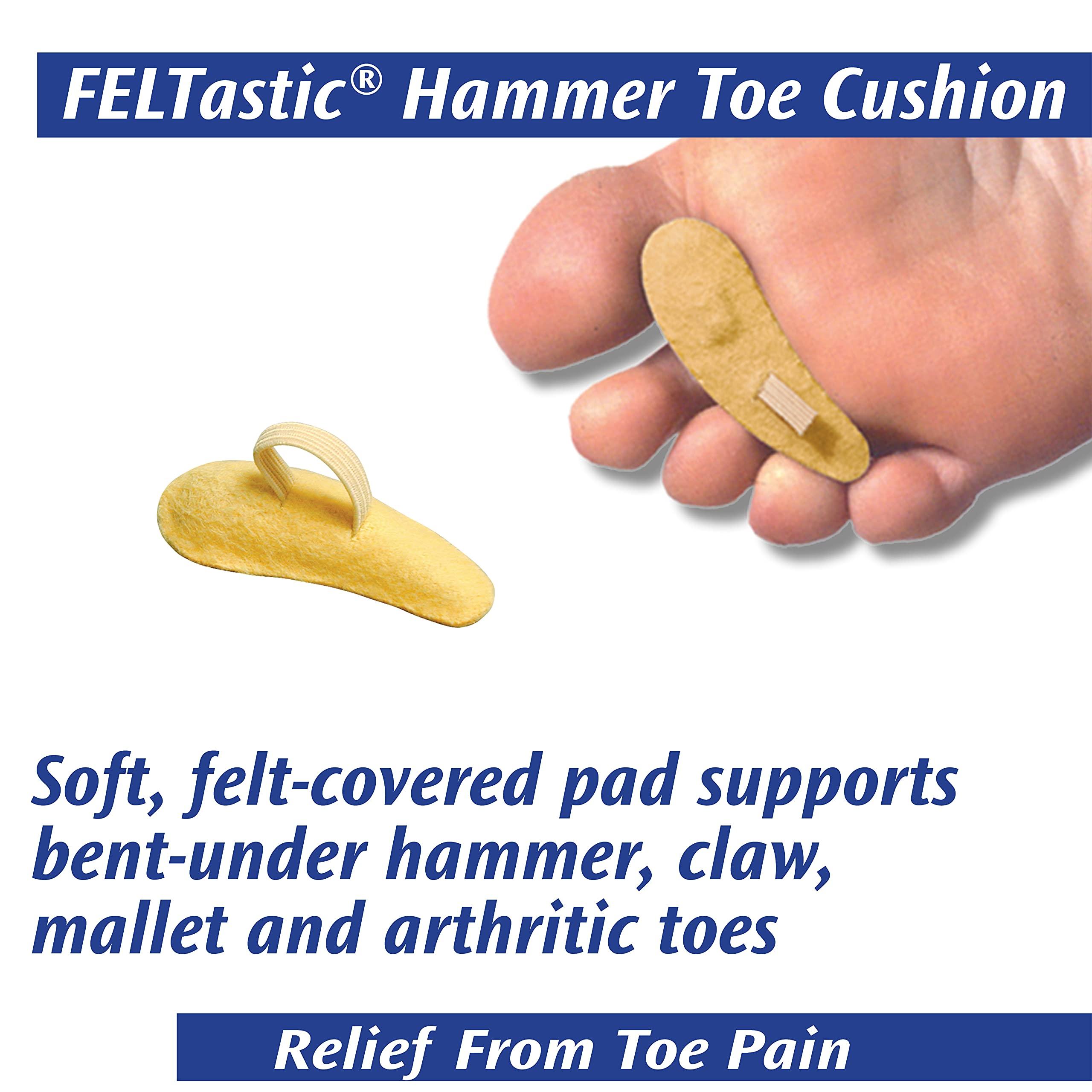Pedifix PediFix Felt Hammer Toe Crest Cushion, Medium 8+, Right