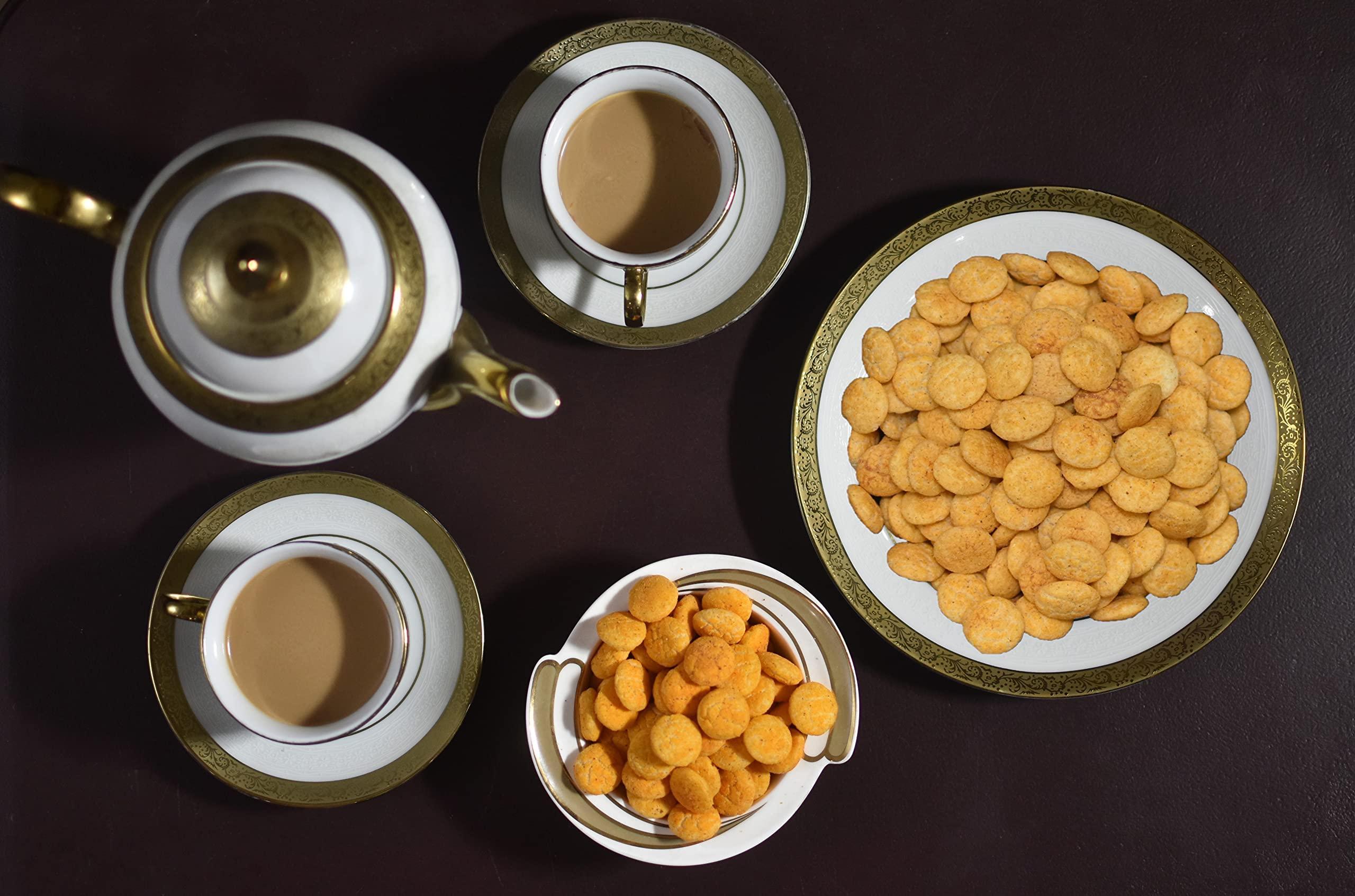 HEKA bites HEKA bites Roasted Jowar Puffs Cheesy Salsa - Pack of 6| 90 Kcal per serving| Made with 80% Jowar| Healthy Snack| Sugar Free| High Protein and Fibre| Cholesterol Free| Gluten Free (30g x 6)