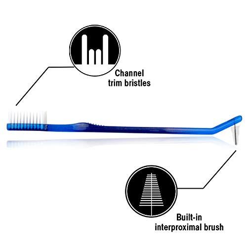Smile Merchant Smile Merchant Orthodontic Dual Head Toothbrush - Blue