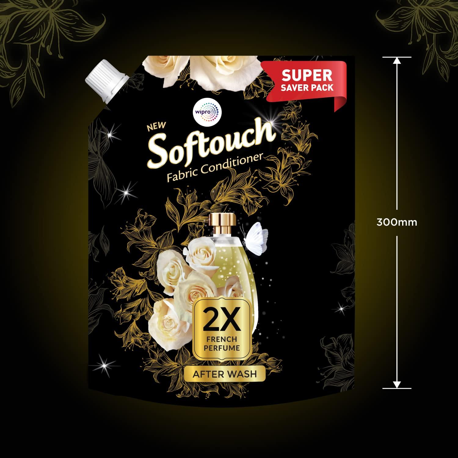 SofTouch SofTouch 2X French Perfume Fabric Conditioner 2 Litres, Liquid (Pack of 2)
