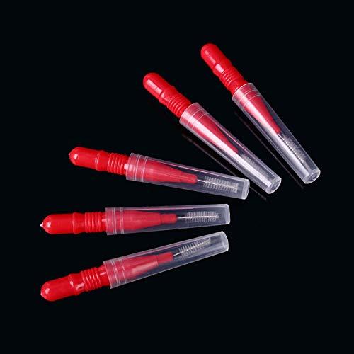 sazoley 50Pcs/Set Interdental Brush Gum Oral Hygiene Dental Floss Soft Plastic Tooth Brush Orthodontic Toothpick for Teeth Cleaning Oral Care