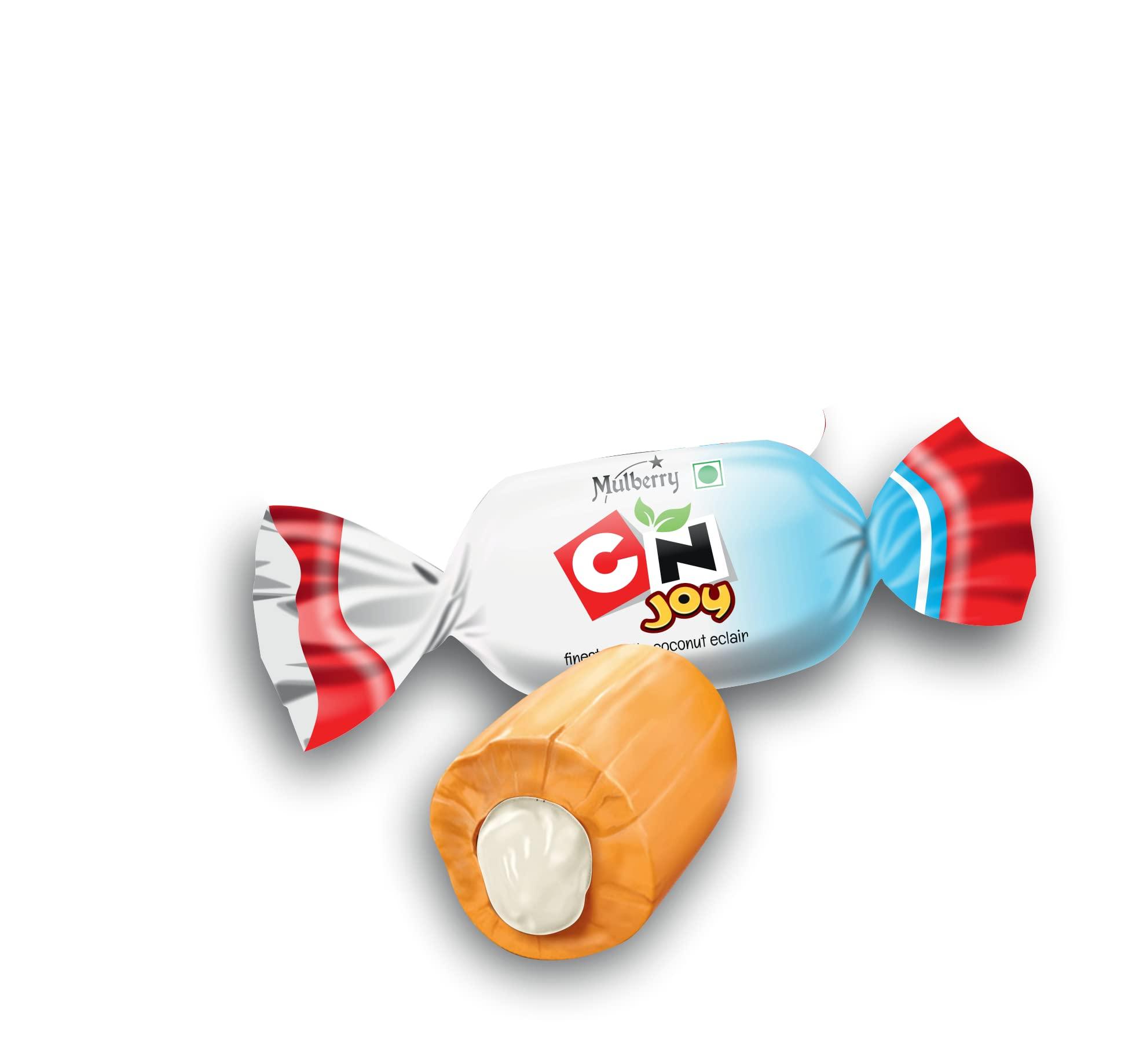 Mulberry Mulberry CN Joy Coconut Toffee 650g | Delicious Individually Wrapped Coconut Flavor Toffees | Birthday Toffee Pack/Gift Pack | 650 gms