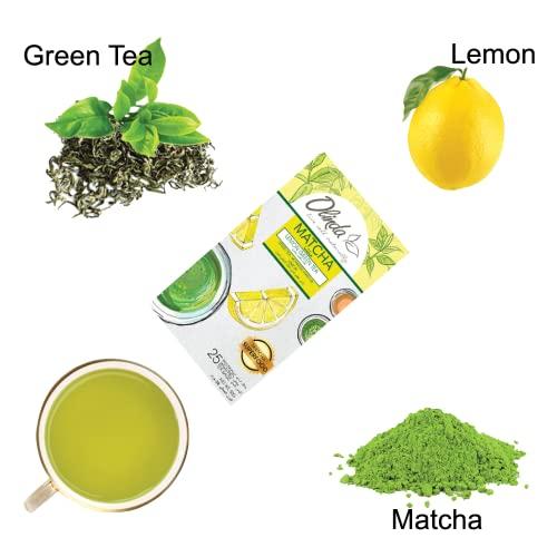 Olinda OLINDA Matcha Lemon Green Tea, 50 gm (25 Tea Bags, 2 gm per sachet)