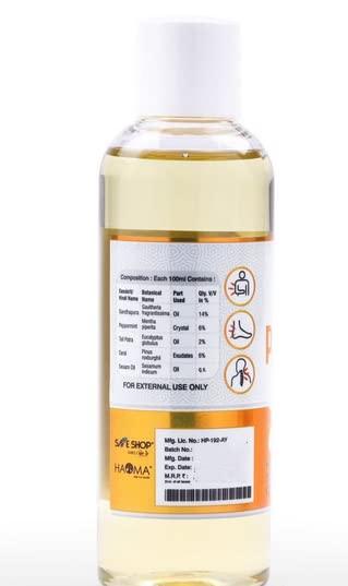 MAAN ORGANIC FARMS Haoma Joint Pain Oil 100ml (Pack of 3)- a blend of natural ingredients Gandhapura Oil, Tail Patra, Sesame Oil, Saral Exudates, Peppermint Crystals