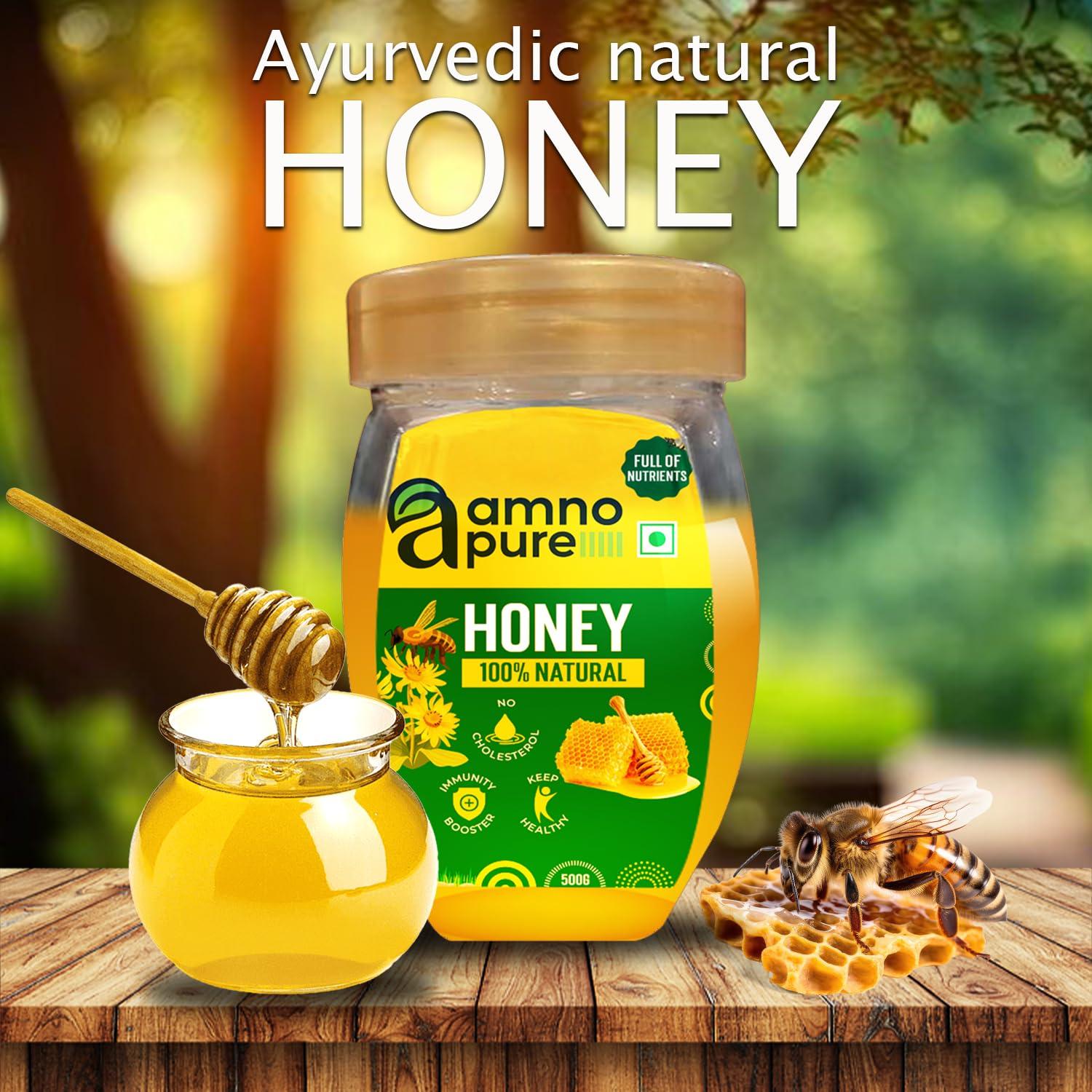 Amno Pure Amno Pure 100% Natural Honey No Cholestrol Full of Nutrients with No Sugar Adulteration Chemical Free