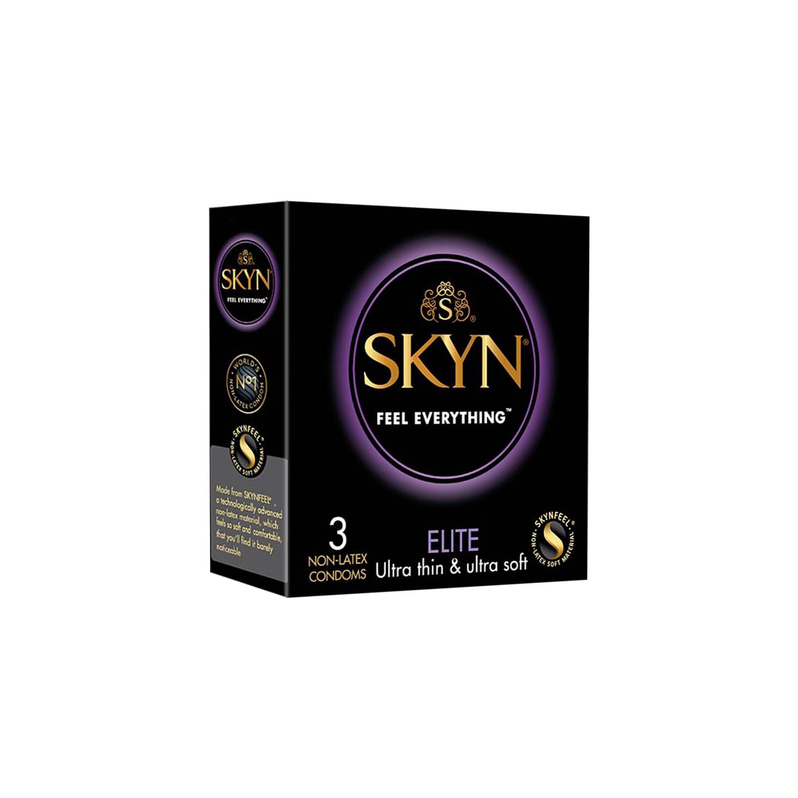 SKYN SKYN Intense Feel Super Dotted Condoms for Her (10 count) and SKYN Elite ultra thin and ultra soft premium condoms (9 Count) Pack of 19 condoms | Feel Everything | Latex Free