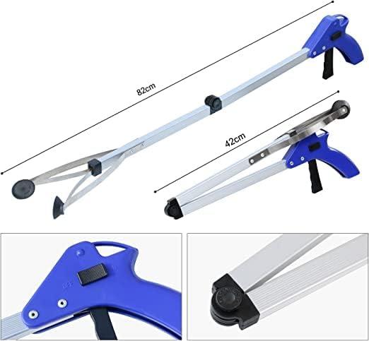 TONSYL TONSYL Folding Compact Helping Hand Long Reach Pick Up Grabber, Aluminum Reaching Aid for Yard, Home, Office, Disabled or Elderly Easy Portable Convenient