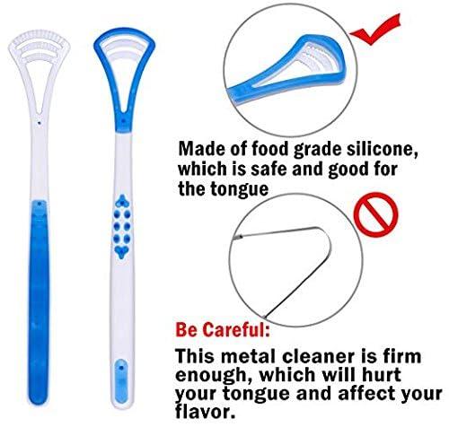 Garden Of Arts Garden Of Arts Tongue Cleaner Scrapers For Oral Care Tounge Scrapers Manual Brush Great For Adult Kids (Pack Of 2),Multicolour