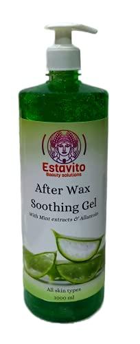 ESTAVITO ESTAVITO After Waxing Gel with Aloevera and Allantoin for Instant Soothing 1000 ml (Prevents the skin from Rashes| itchiness| Redness| caused after waxing)