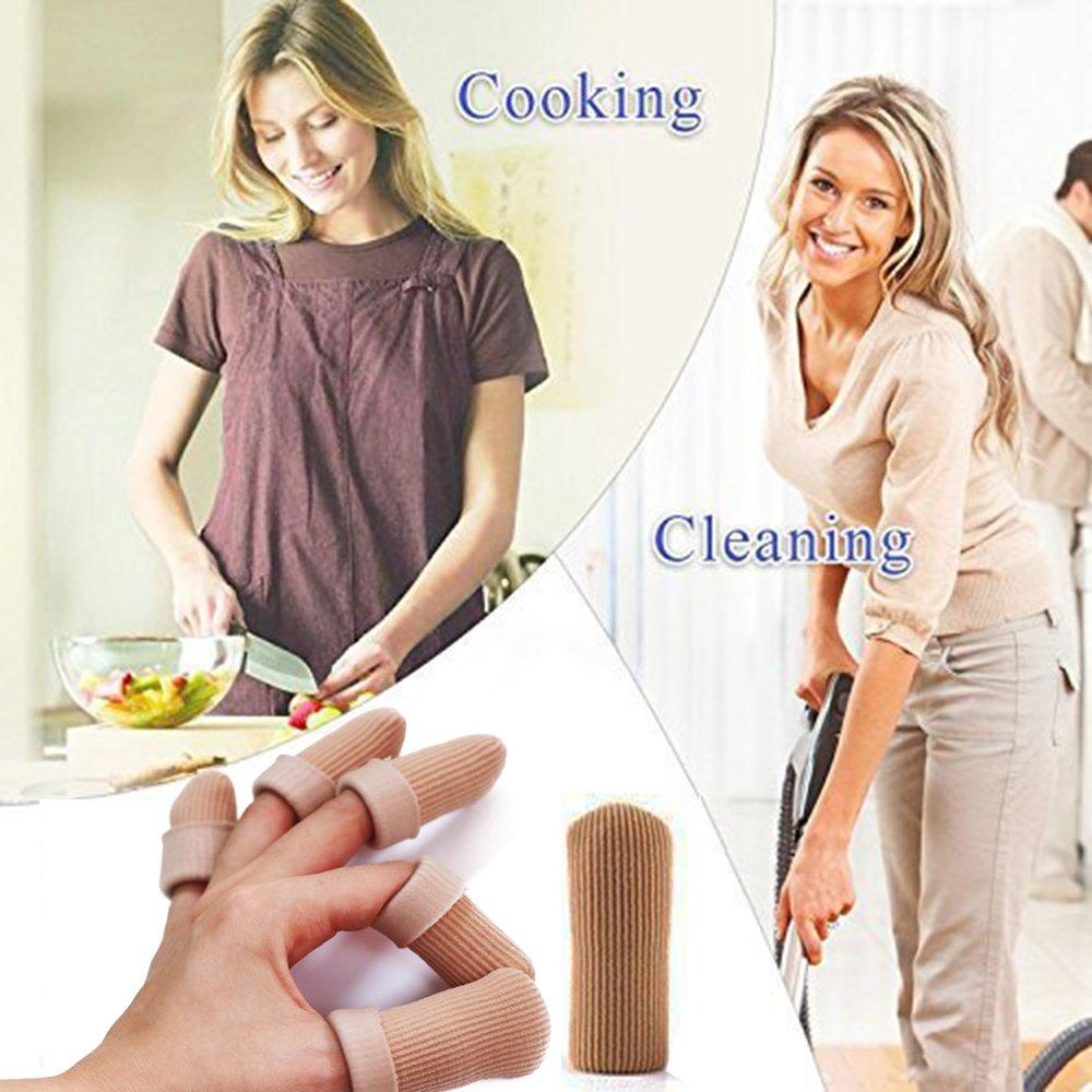 ERGOfoot ERGOfoot 6 Pack Toe Caps Close Finger Toe Sleeve Tubes Toe Protectors Gel Rubbing Tube to Prevent Bunions, Hammertoes, Callus, Corn, Blisters(Diameter 1.5cm)