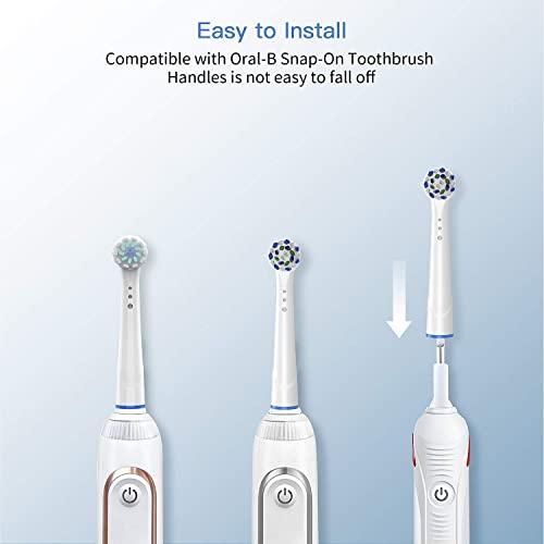 TINGOX Replacement Toothbrush Heads for Oral B Braun, 8 Pack Professional Electric Toothbrush Heads, Precision Clean Brush Heads Refill Compatible With Oral-B 7000/Pro 1000/9600/ 5000/3000/8000 (8pack)