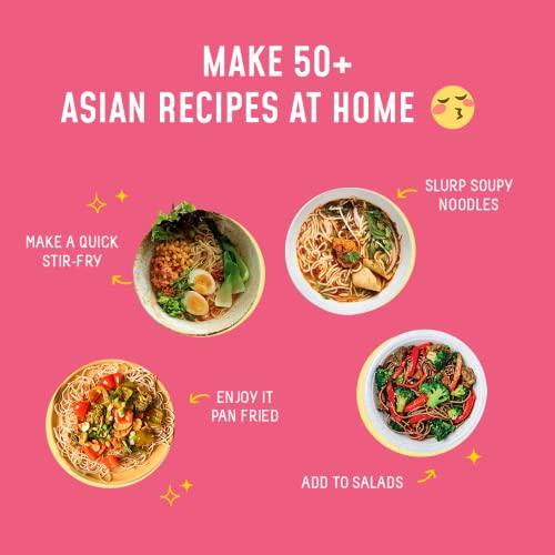 MasterChow MasterChow Family Pack Noodles - 2 Whole Wheat, 2 Hakka, 2 Udon Noodles| Not Fried | No Preservatives | Pack of 6 Noodles - 300 Grams Each