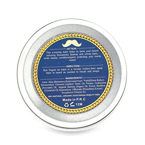 Generic Losa Natural Men Beard Balm Shaving Cream Leave-In Taming Styling Beard Growth Conditioner Moustache Wax Moisturizer - Eucalyptus